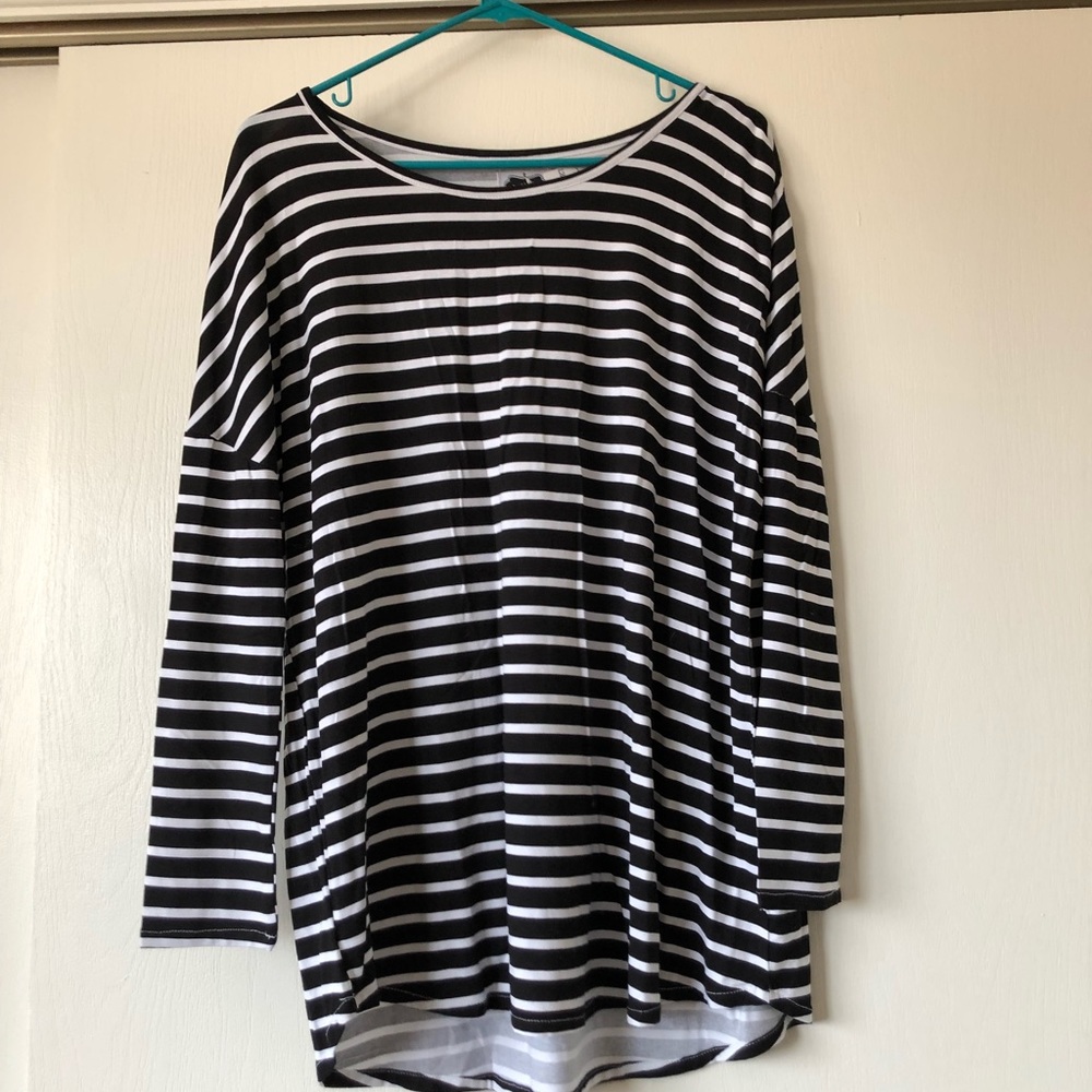 Mud Pie black and white striped long sleeve NWT